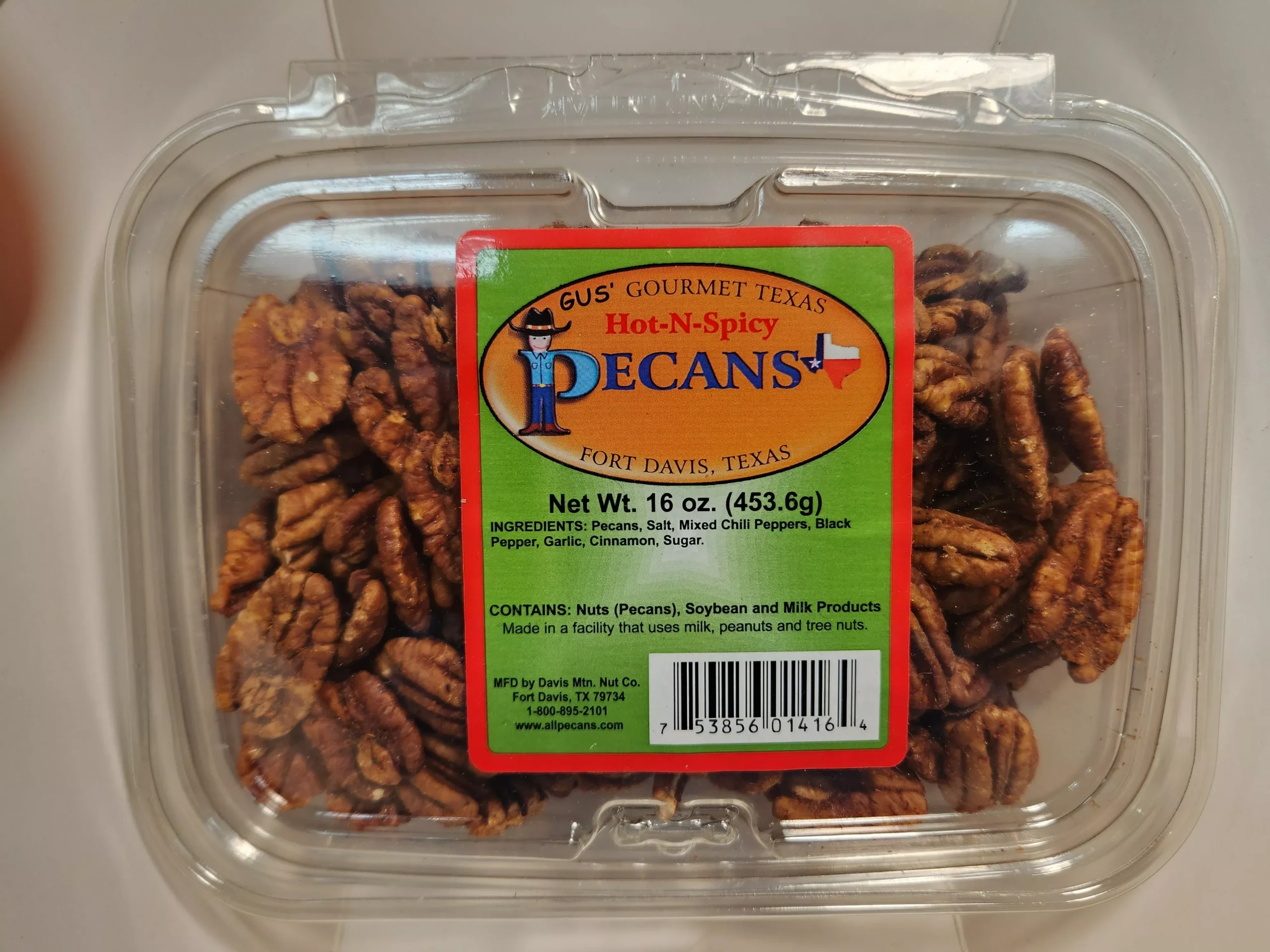1 lb. Hot-N-Spicy Pecans