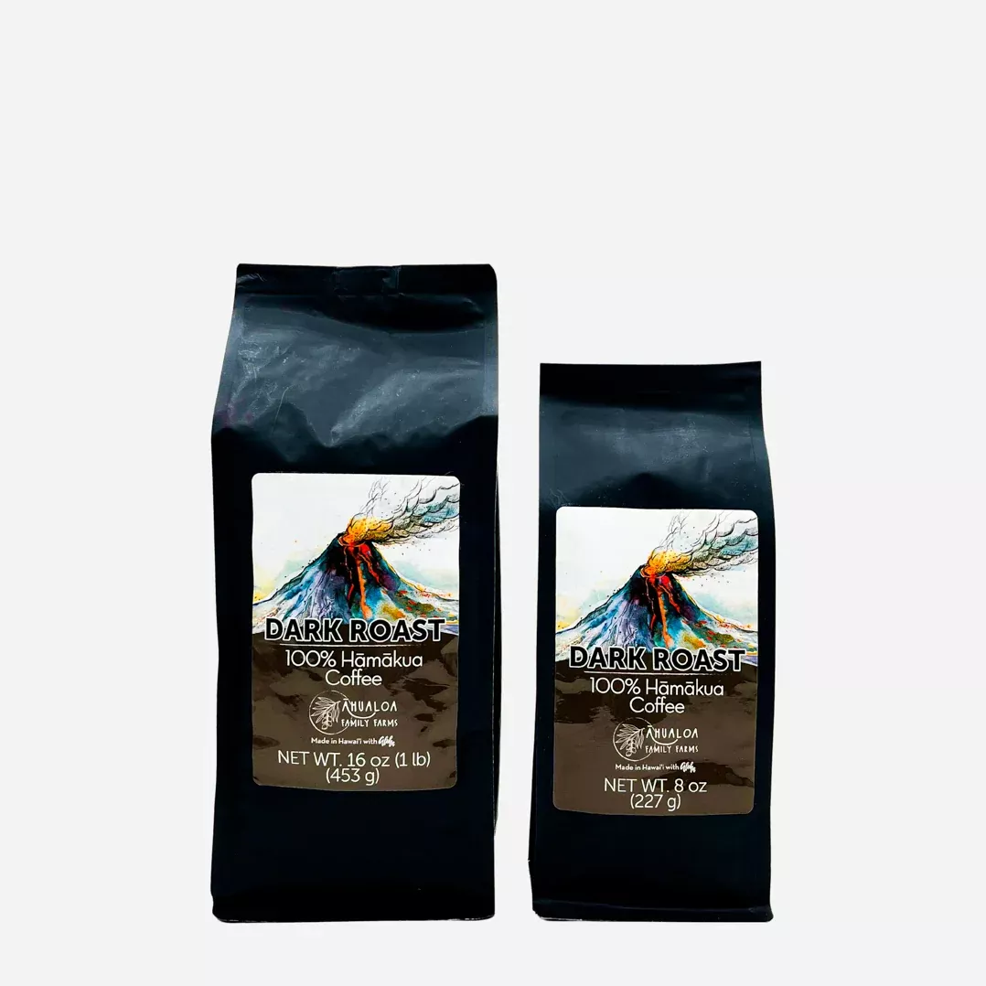 100% Hamakua Dark Roast Coffee Beans