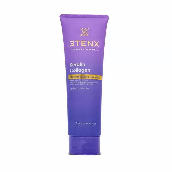 3TENX Keratin Collagen UltimateRevitalize Hair Mask For Dry & Brittle Hair - 250 ml