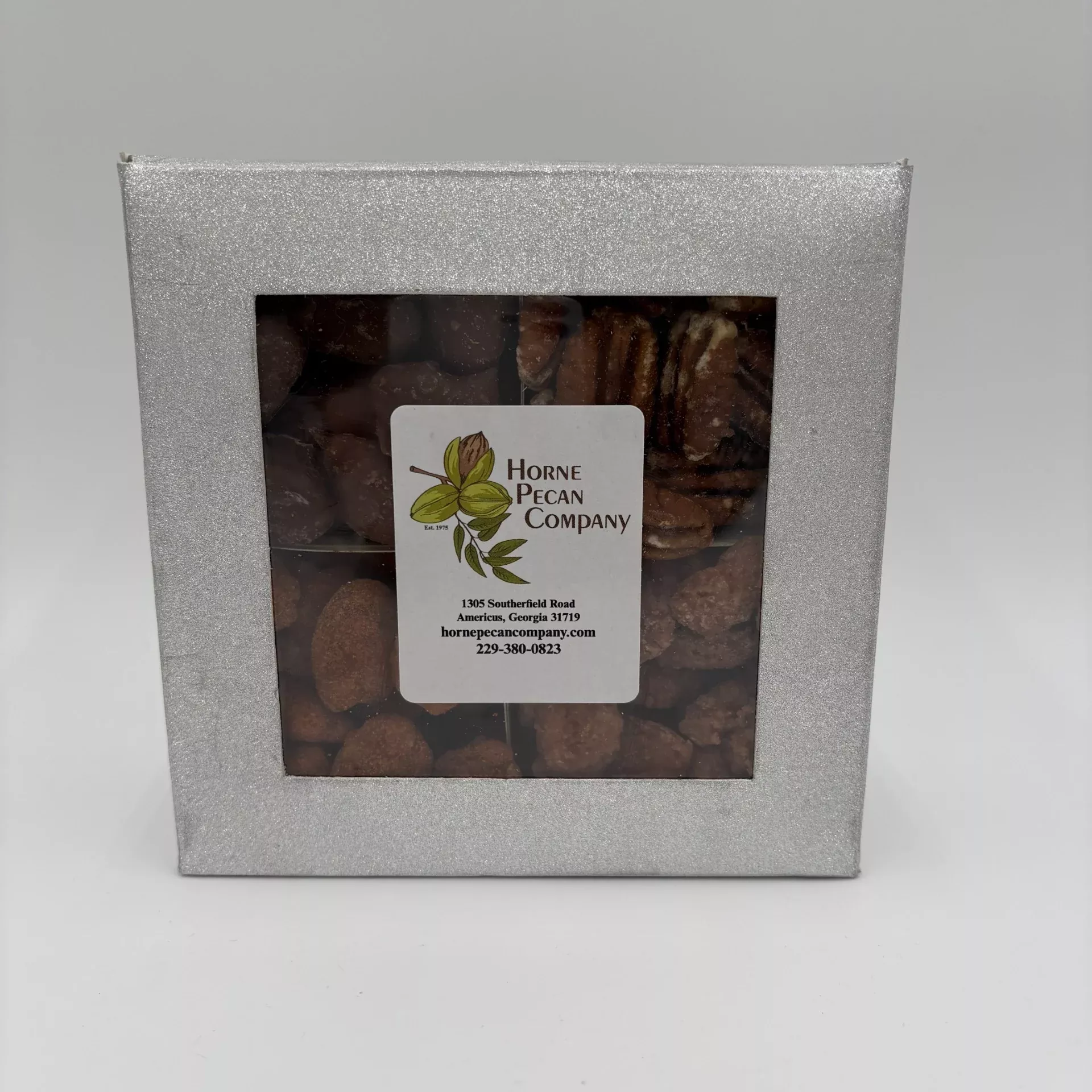 4 Section Pecan Candy Sampler Box