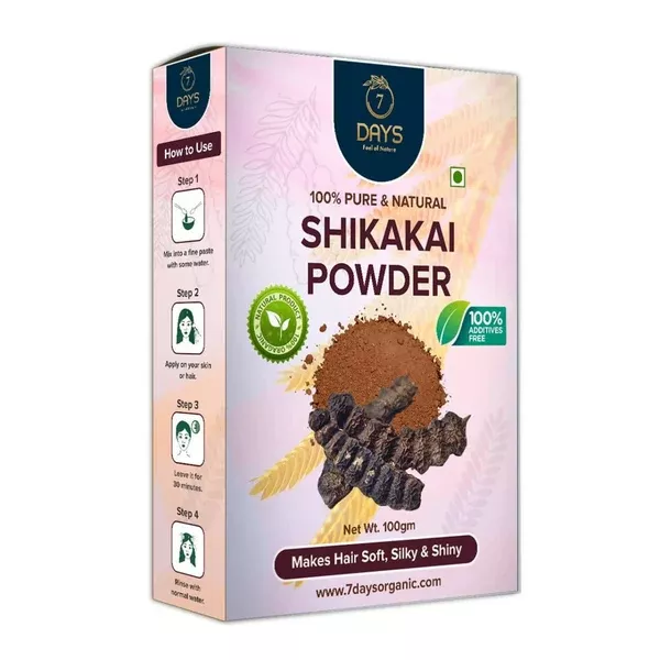 7 Days 100% Pure & Natural Shikakai Powder - 100 gm