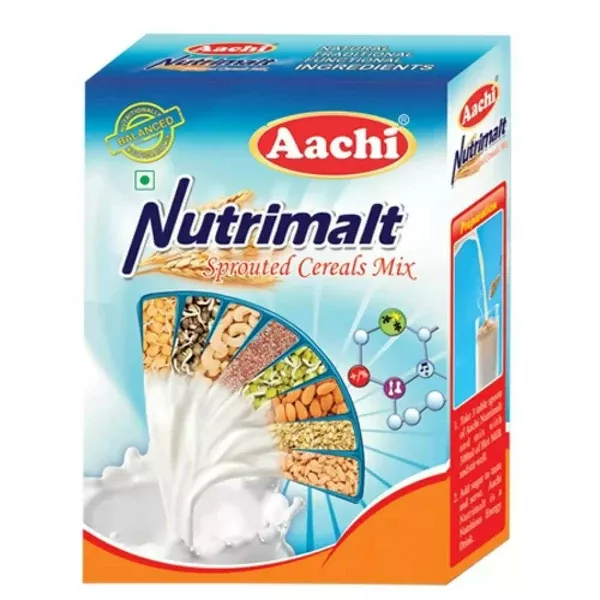 Aachi Nutrimalt Sprouted Grains Drink Mix - 500 gm