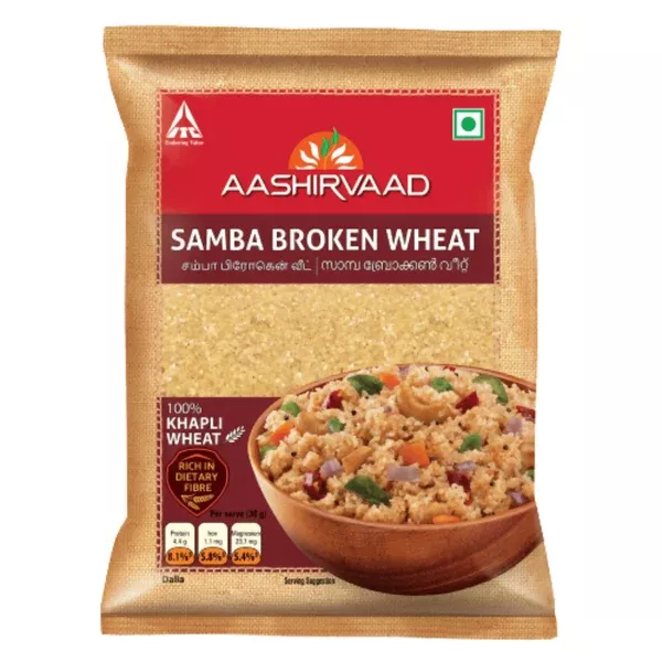 Aashirvaad Samba Broken Wheat Rava - 1 kg