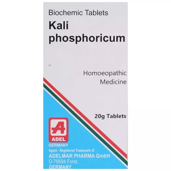 Adel Homeopathy Kali Phosphoricum Bio-chemic Tablets - 200X - 20 gm