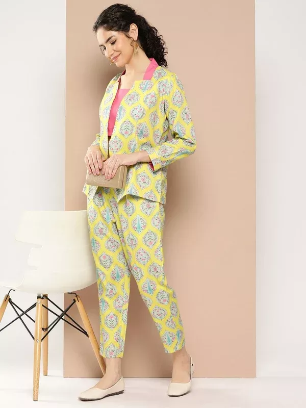 Ahalyaa Women Ethnic Motifs Printed Co-Ords - S