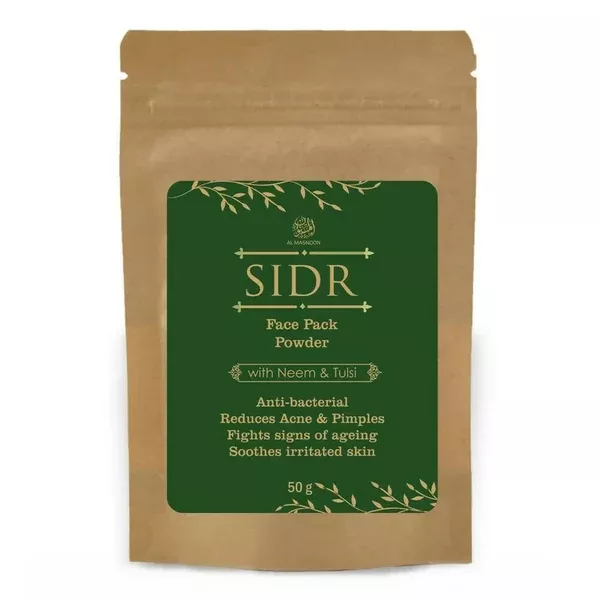 Al Masnoon Sidr Face Pack with Neem & Tulsi - 50 gm