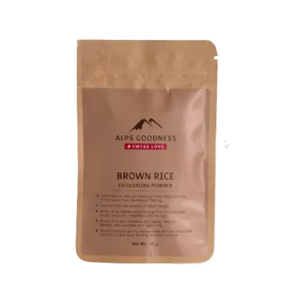 Alps Goodness Brown Rice Exfoliating Powder - 50 gm