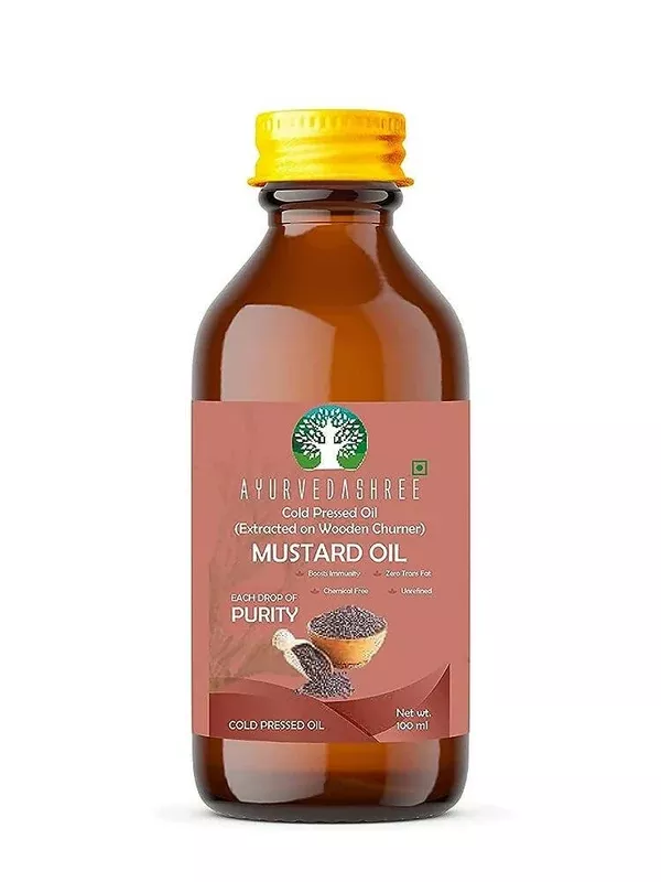 Ayurvedashree Cold Pressed Mustard Oil - 100 ml
