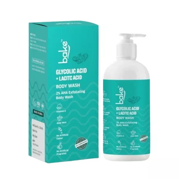 Bake 2% AHA Exfoliating Body Wash - 250 ml