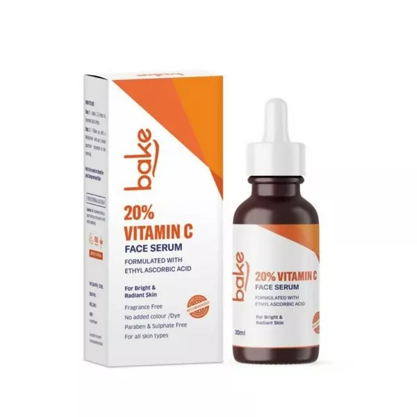 Bake 20% Vitamin C Face Serum With Ethyl Ascorbic Acid - 30 ml