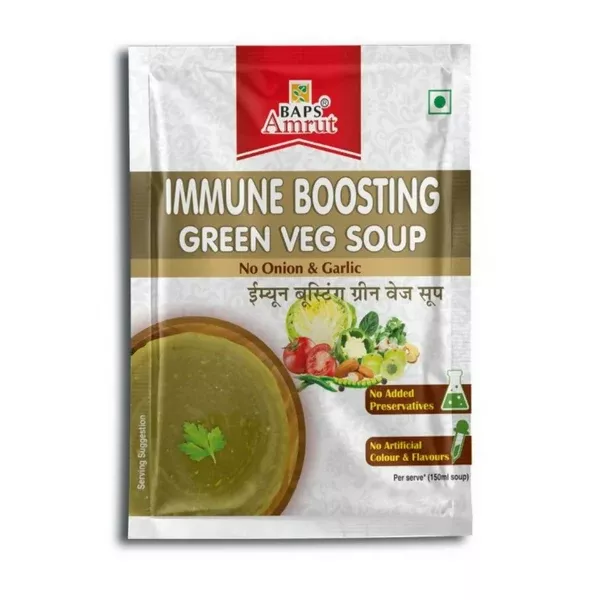 Baps Amrut Immune Boosting Green Veg Soup - 12 gm - Pack of 10
