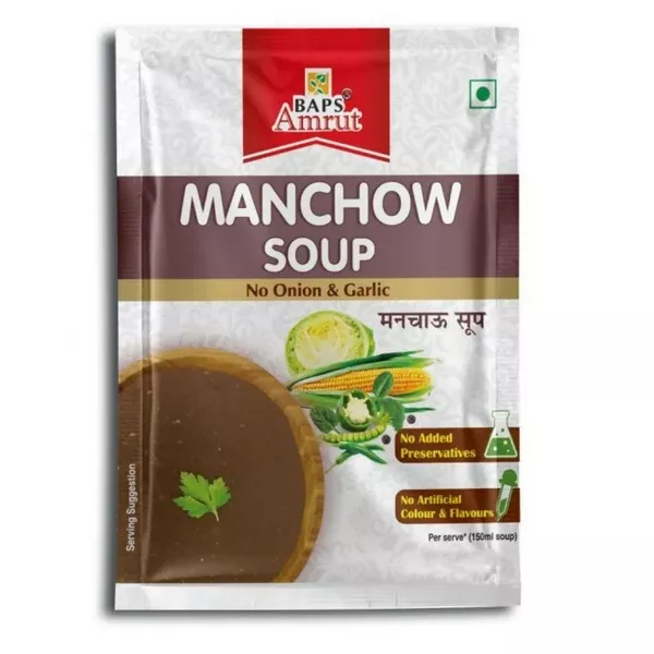 Baps Amrut Manchow Soup - 12 gm - Pack of 10
