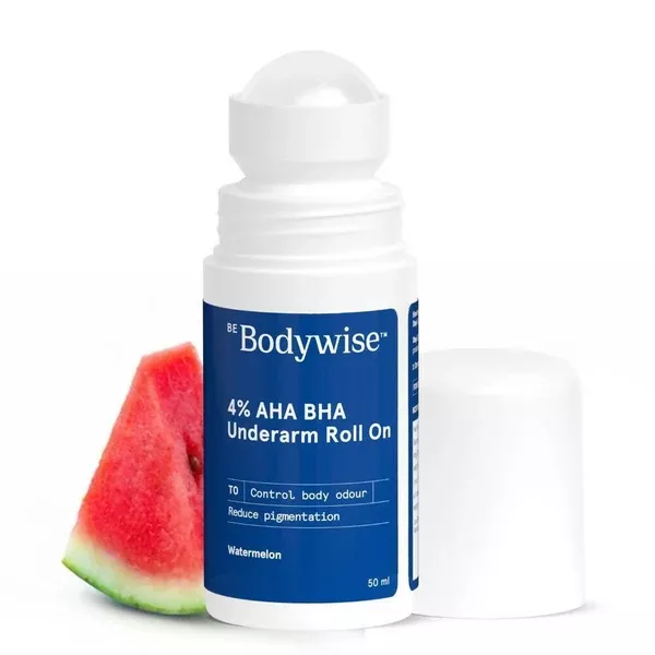 BeBodywise 4% AHA BHA Underarm Roll On - Watermelon - 50 ml