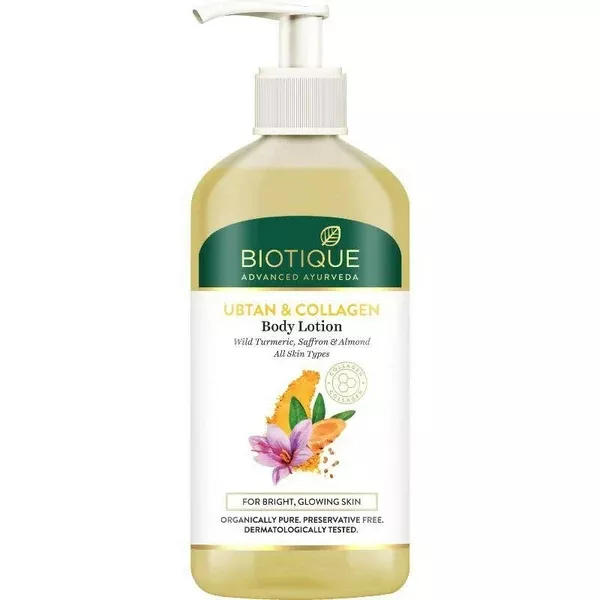 Biotique Advanced Ayurveda Ubtan & Collagen Body Lotion - 300 ml