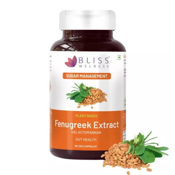 Bliss Welness Fenugreek Extract Capsules - 60 caps