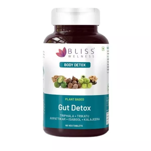 Bliss Welness Gut Detox Tablets - 60 tabs