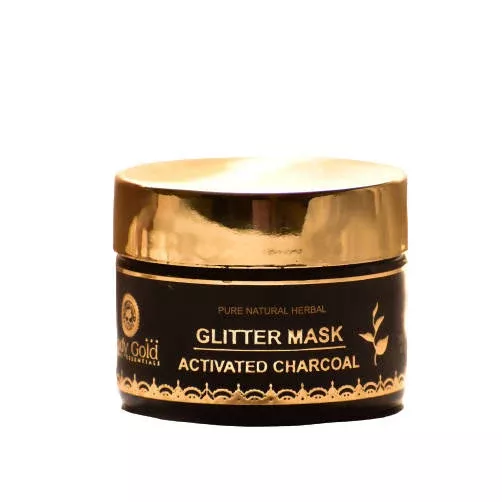 Body Gold Glitter Mask - Activated Charcoal Peel Off - 60 gm