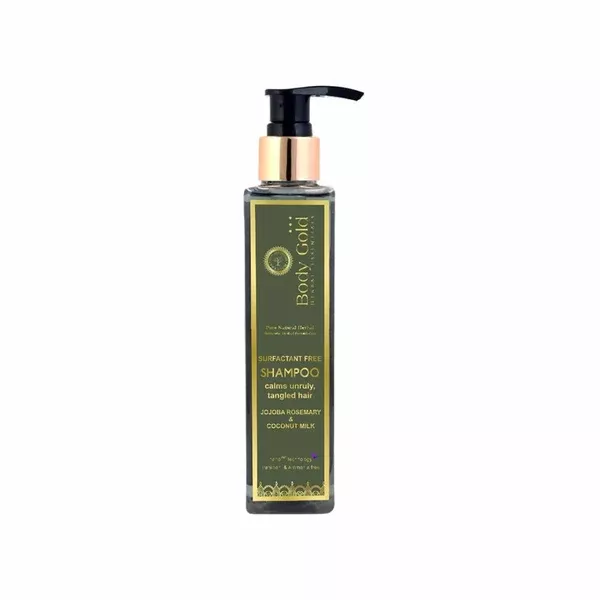 Body Gold Shampoo Clams Unruly Tangled Hair With Jojoba Rosemary & Coconut Milk - 200 ml