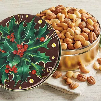 Boughs of Holly Supreme Mixed Nuts Gift Tin