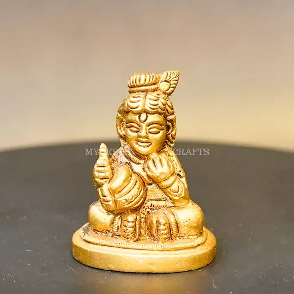 Brass Bala Krishna Idol