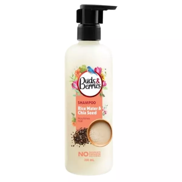 Buds & Berries Rice Water & Chia Seed Shampoo - 300 ml