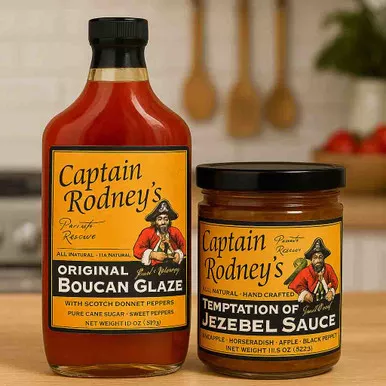 Captain Rodney's Pepper Glaze and Jezebel Sauce Combo