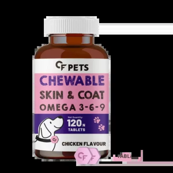 Carbamide Forte Pets Chewable Skin and Coat Tablets - 120 tabs