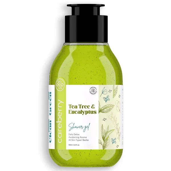 Careberry Tea Tree & Eucalyptus Oil Shower Gel - 100 ml