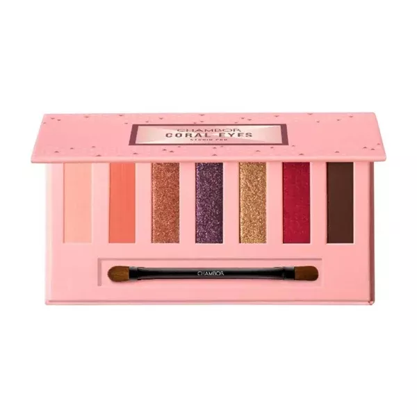 Chambor Studio Pro Eye Shadow Palette Makeup - 003 Coral Eyes - 8.4 gm