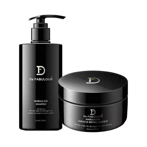 De Fabulous Marula Oil Shampoo + Miracle Repair Masque Combo - combo