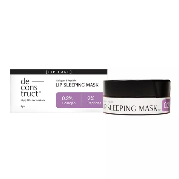 Deconstruct Collagen & Peptide Lip Sleeping Mask for Dry Lips - 8 gm