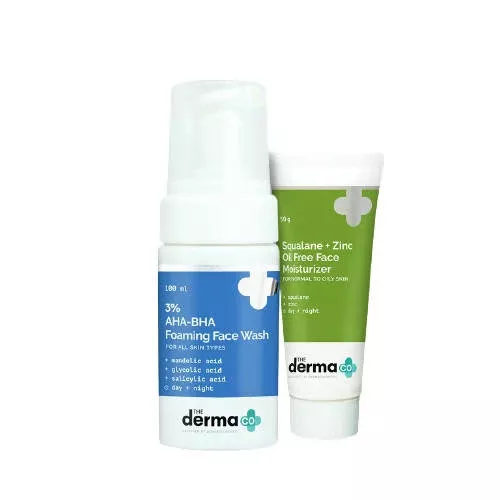 The Derma Co Acne-Fighting Cleanse & Hydrate Combo - Combo Pack