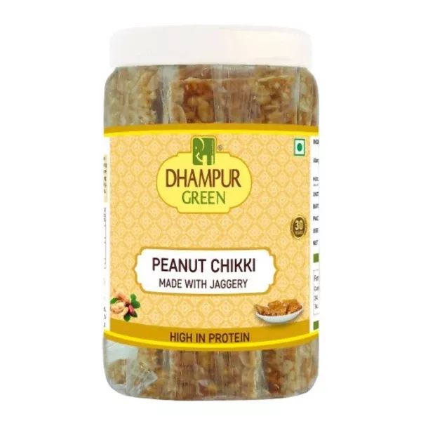 Dhampur Green Peanut Chikki - 500 gm