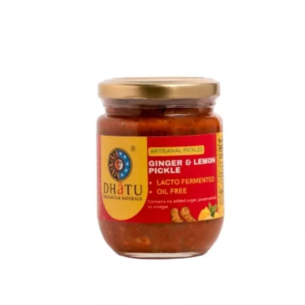 Dhatu Organics & Naturals Lemon & Ginger Pickle - 250 gm