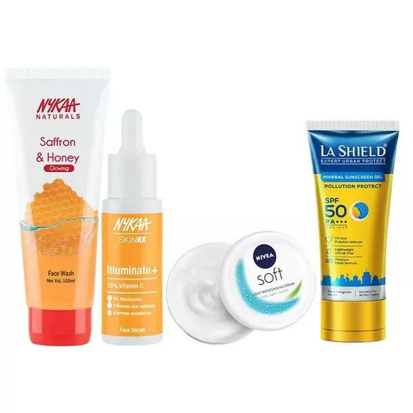 Dista CSMS (Cleanser, Serum, Moisturizer, Sunscreen) Glow Combo - combo