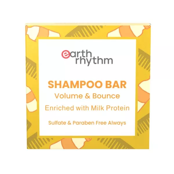 Earth Rhythm Milk Protein Shampoo Bar - 80 gm