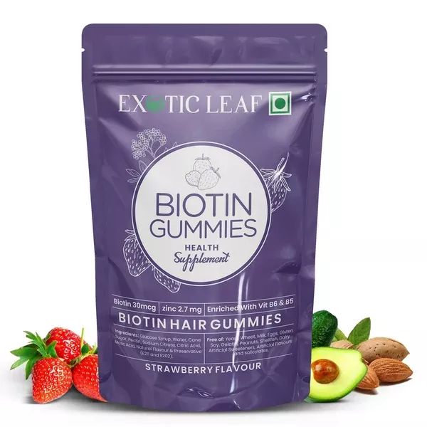 Exotic Leaf Biotin Gummies - 30 Gummies - Pack of 1