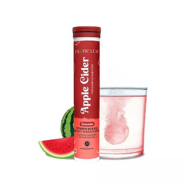 Exotic Leaf Watermelon Apple Cider Vinegar Tablets - 20 tabs - Pack of 1