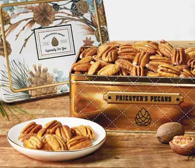 Extra Special Super Mammoth Pecan Halves - Holiday Tins