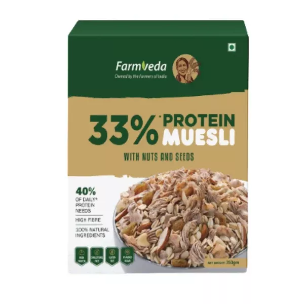 Farmveda Museli With Nuts and Seeds - 350 gm