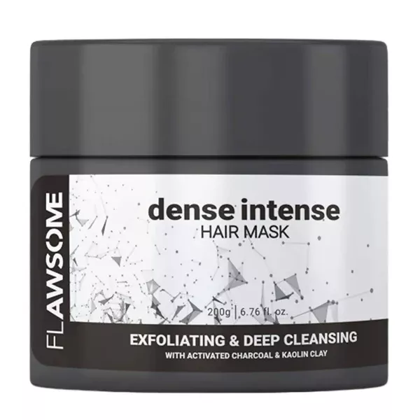 Flawsome Dense Intense Exfoliating & Deep Cleansing Hair Mask - 200 gm