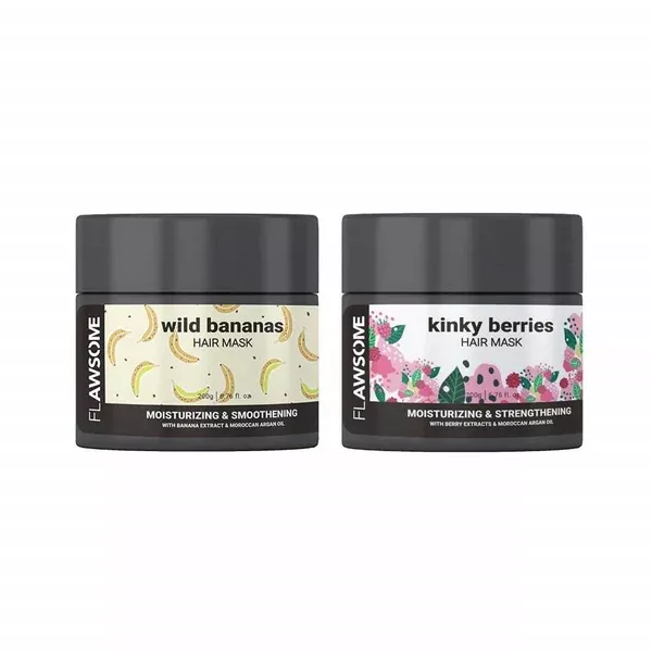 Flawsome Double The Fun Duo Hair Mask - Combo Pack