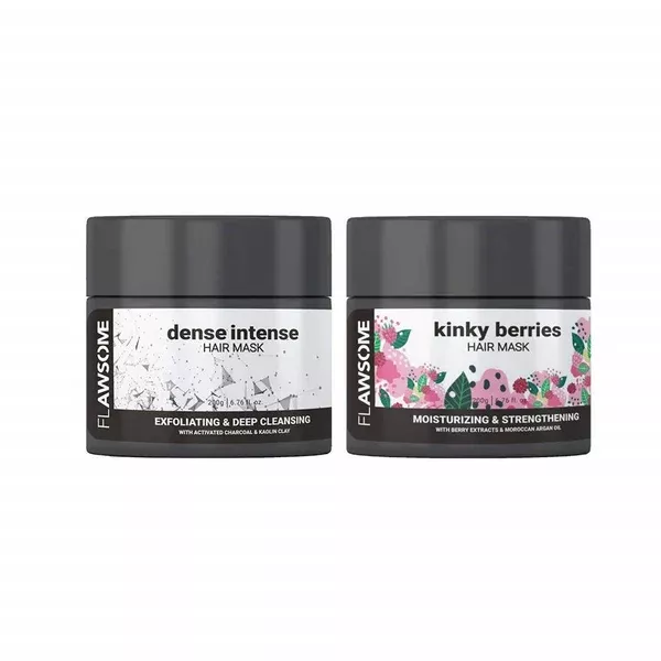 Flawsome Kinky Clean Curls Duo Hair Mask - Combo Pack