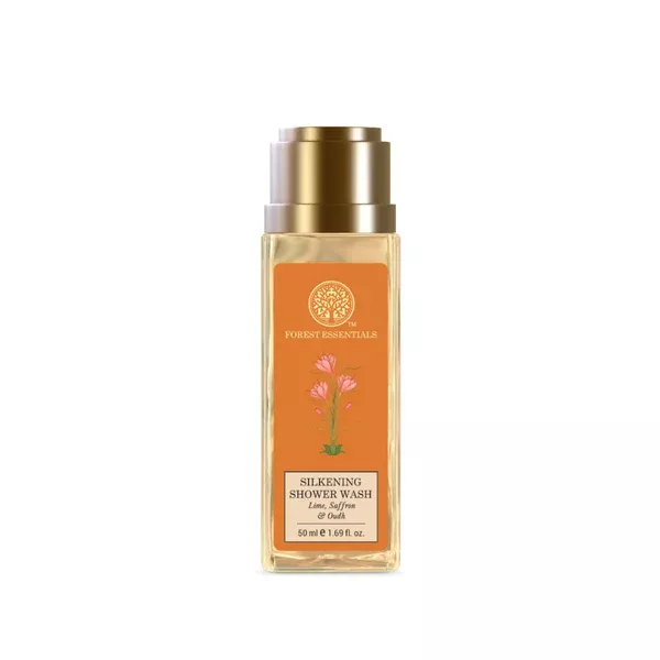 Forest Essentials Silkening Shower Wash Lime Saffron & Oudh - 50 ml