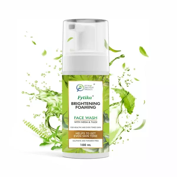 Fytika Brightening Foaming Facewash With Neem & Tulsi - 100 gm