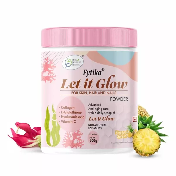 Fytika Let It Glow Collagen Powder - 200 gm - Pineapple