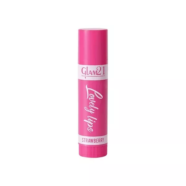 Glam21 Moisturizing Lip Balm Fruit Extract & Infused Active Ingredients - Strawberry - 2.5 gm