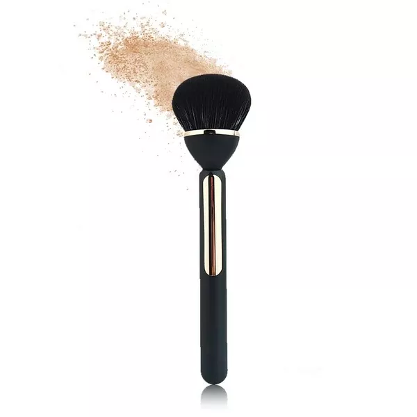 Gleva Multipurpose Professional Powder & Blush Cheek Brush - Black