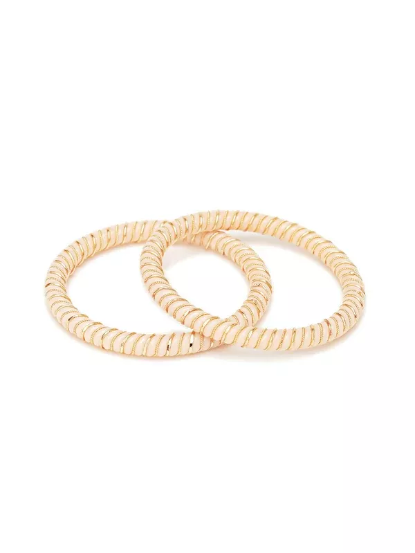Golden Bangles (Gold) - Ruby Raang - One Size