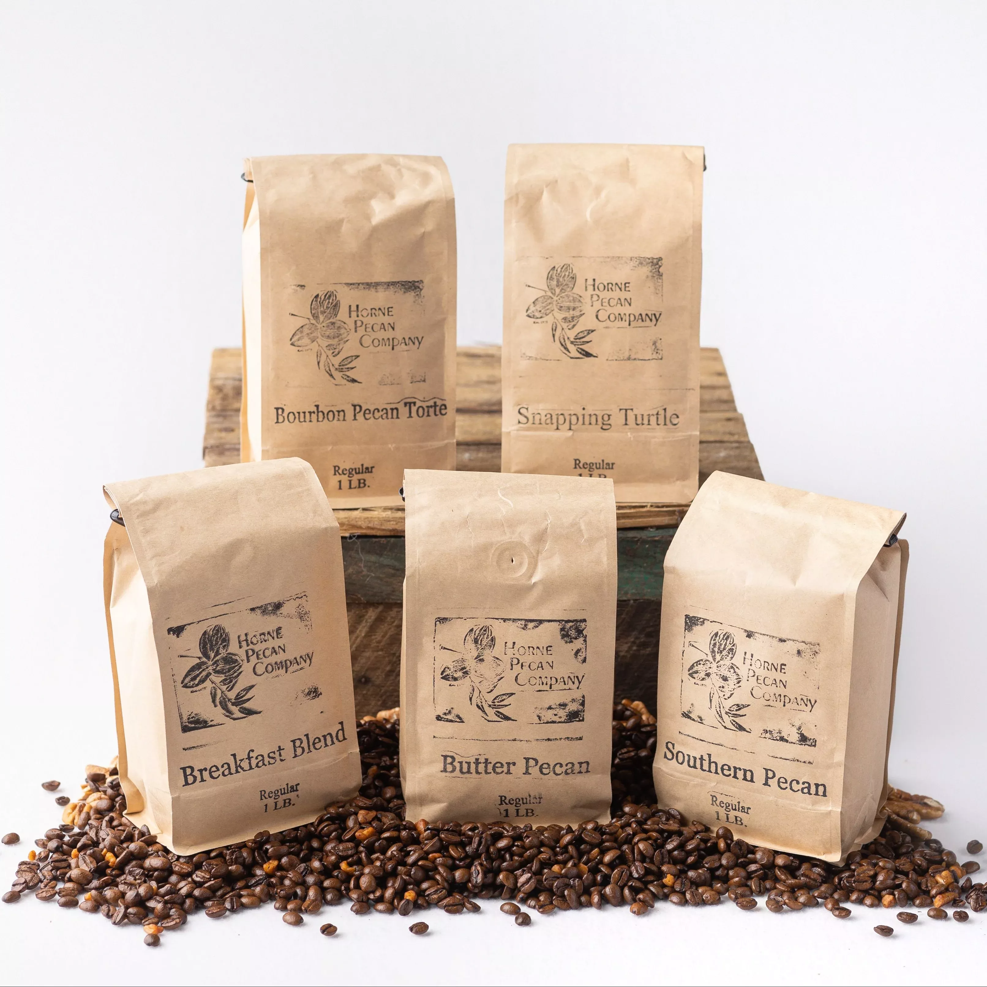 Gourmet Pecan Flavored Coffee WHOLE BEAN